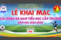 Kế hoạch và Điều lệ giải Bóng đá nam Tiểu học cấp trường  – Năm học 2024-2025