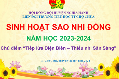 Hoạt động Sinh hoạt sao nhi đồng – Năm học 2023-2024