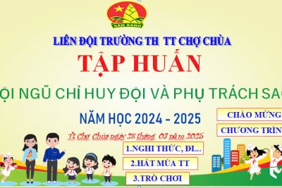 Tập huấn BCH liên đội và Phụ trách sao nhi đồng – Năm học 2024-2025